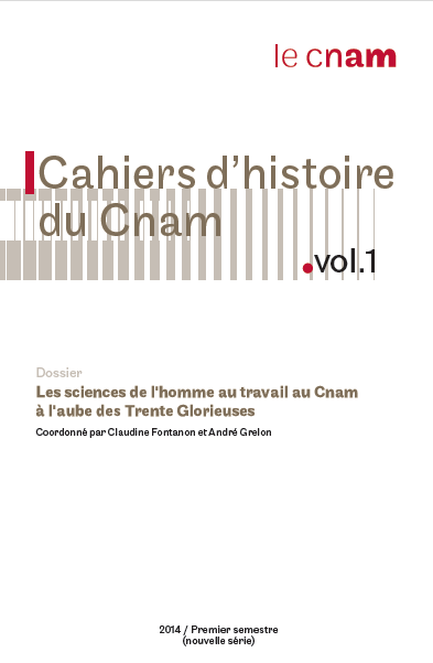 Cahier d'historie du Cnam 1